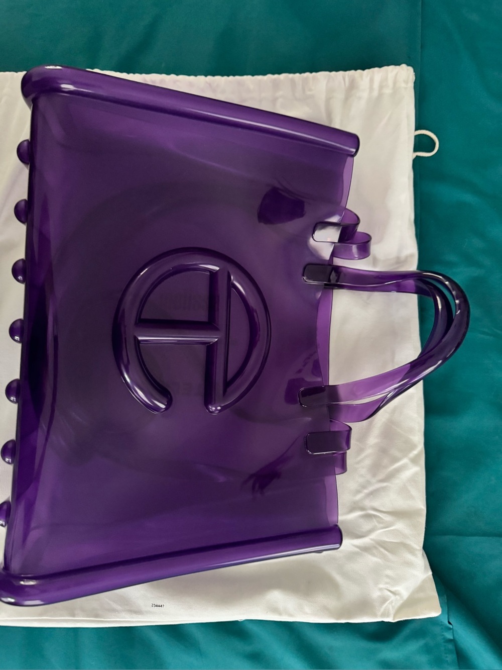 Melissa x Telfar Large Jelly Shopper in Purple (BD929 Purple)
